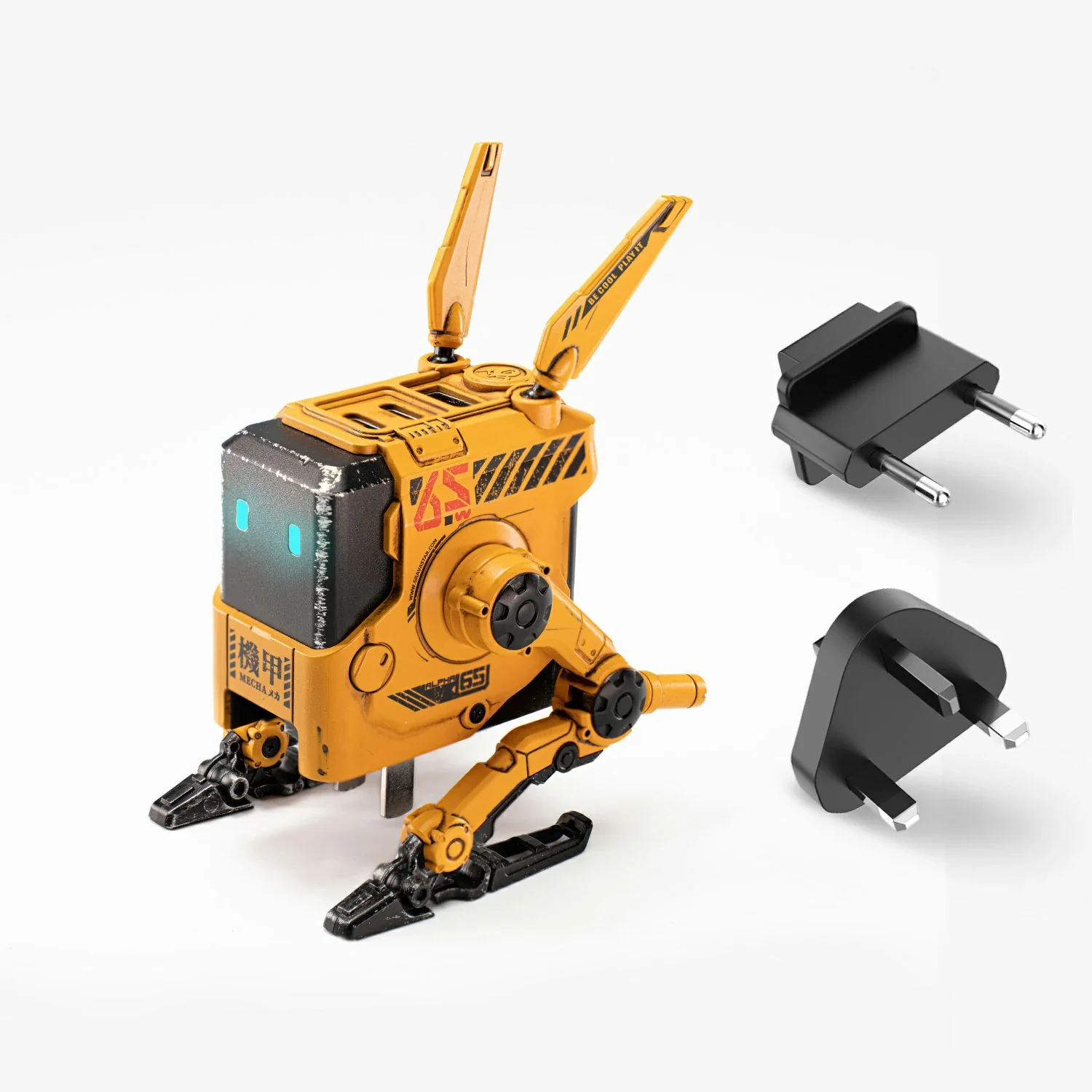 Alpha65 GaN 65W Wall Charger - War Damaged Yellow - Image 6