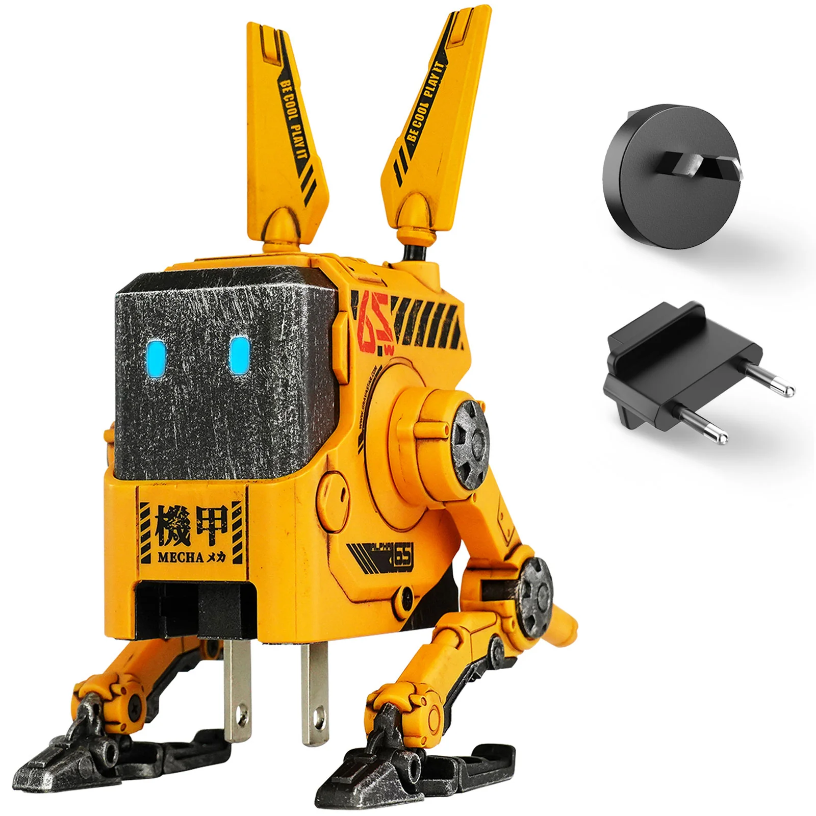 Alpha65 GaN 65W Wall Charger - War Damaged Yellow - Image 7
